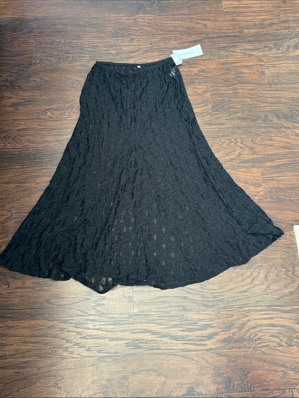 Black Fully Lace 🖤 Circle Skirt - Elegant Flared Silhouette